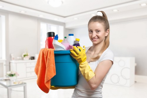 Local commercial cleaning team managing a Bermondsey business property