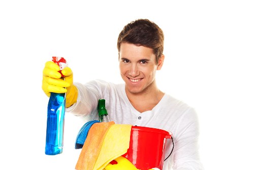 Local floor cleaning team working in a Bermondsey property